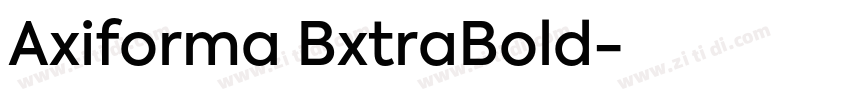 Axiforma BxtraBold字体转换